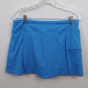 Beach House Blue Swim Skirt Board Shorts sz 12